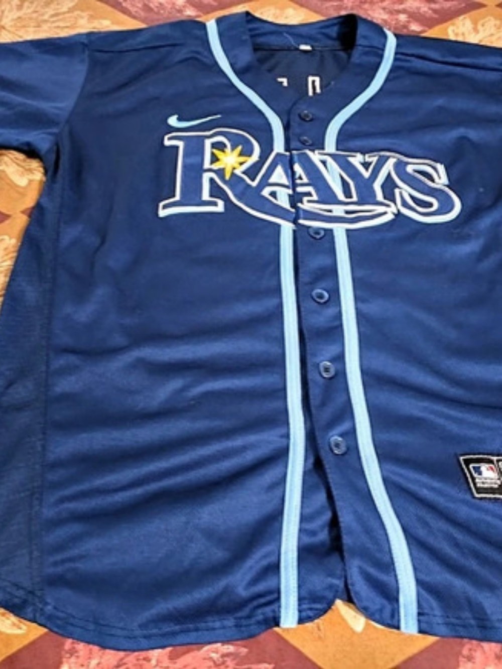 Nike Tampa Bay Rays Alternate Authentic Collection Jersey Blue